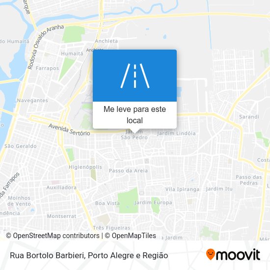 Rua Bortolo Barbieri mapa