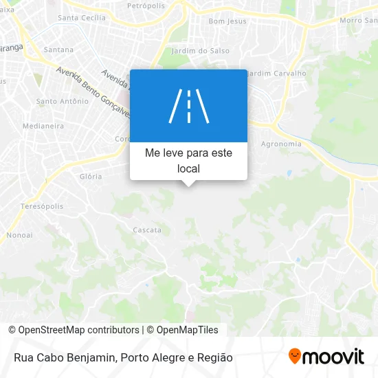 Rua Cabo Benjamin mapa