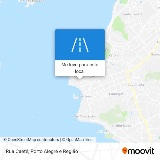 Rua Caeté mapa
