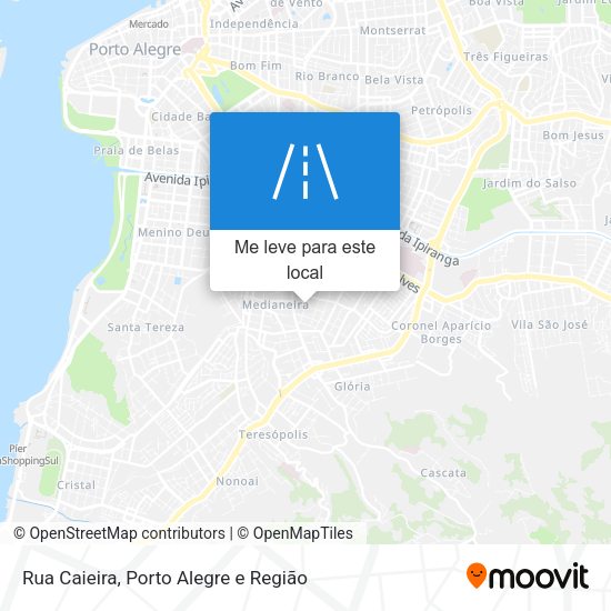 Rua Caieira mapa