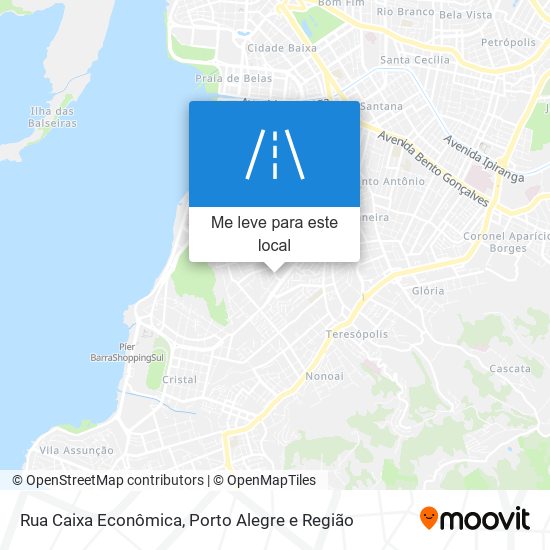 Rua Caixa Econômica mapa