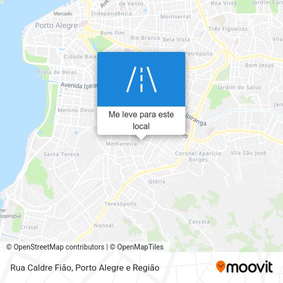 Rua Caldre Fião mapa