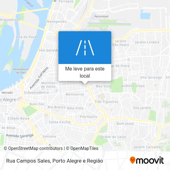 Rua Campos Sales mapa