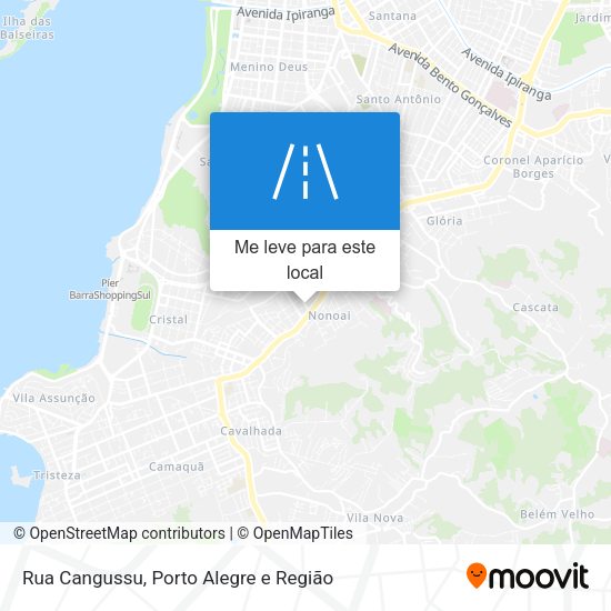 Rua Cangussu mapa