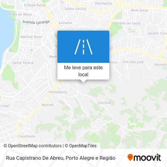 Rua Capistrano De Abreu mapa