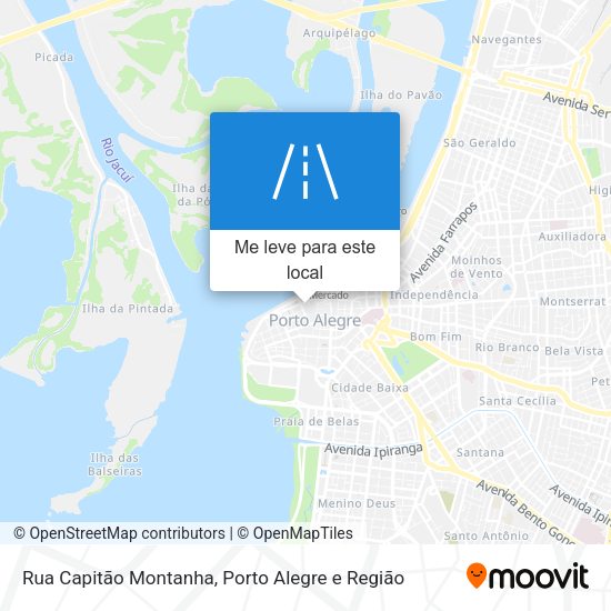 Rua Capitão Montanha mapa