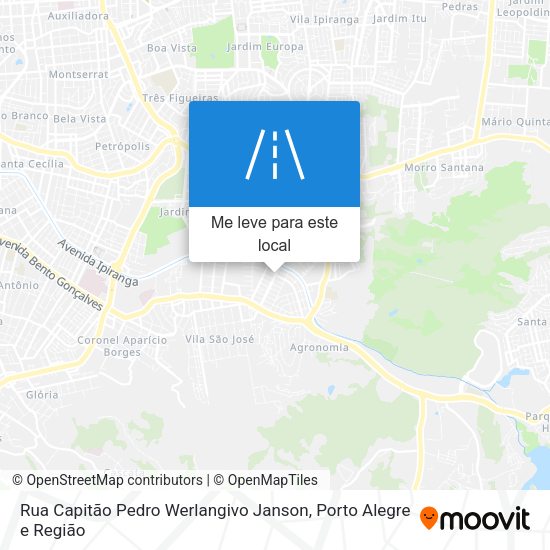 Rua Capitão Pedro Werlangivo Janson mapa