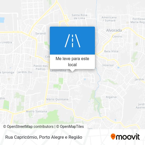 Rua Capricórnio mapa