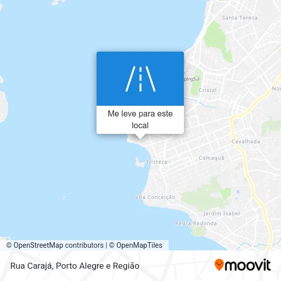 Rua Carajá mapa