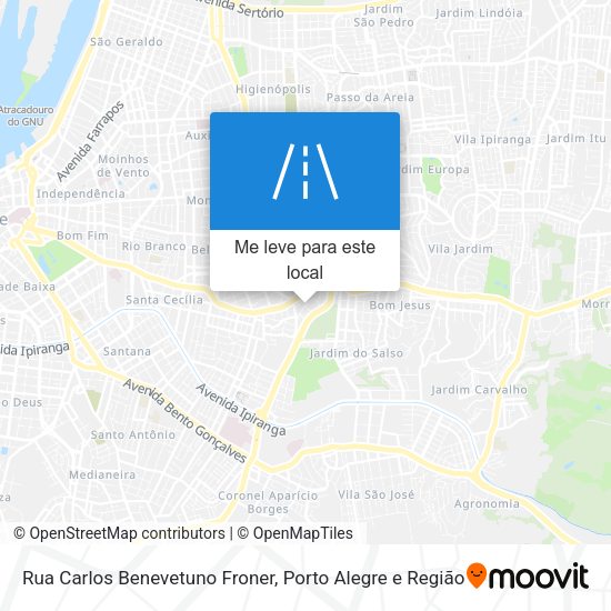 Rua Carlos Benevetuno Froner mapa