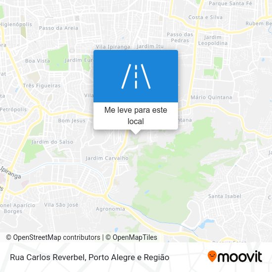 Rua Carlos Reverbel mapa