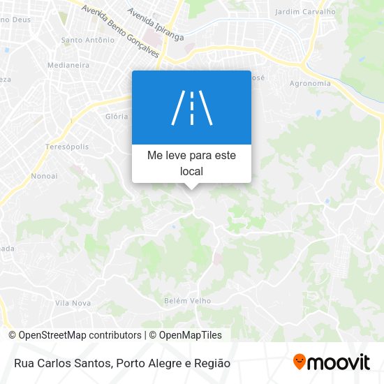 Rua Carlos Santos mapa