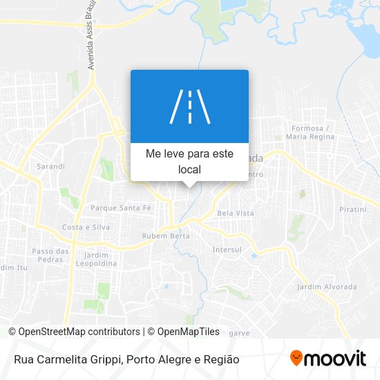 Rua Carmelita Grippi mapa