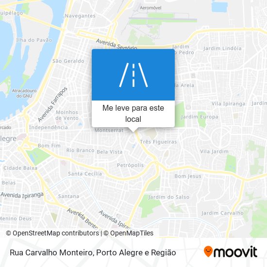 Rua Carvalho Monteiro mapa