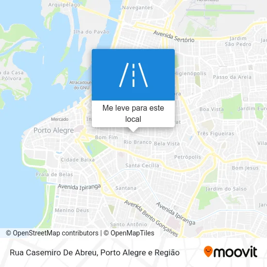 Rua Casemiro De Abreu mapa