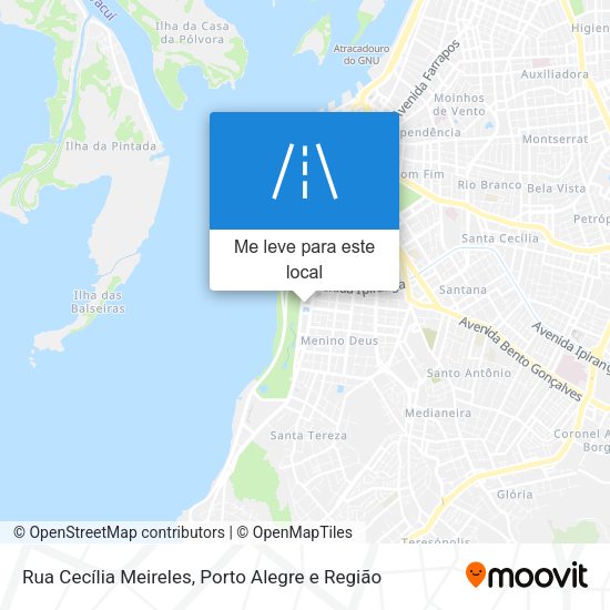 Rua Cecília Meireles mapa