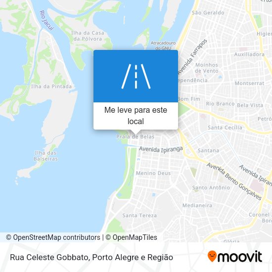 Rua Celeste Gobbato mapa