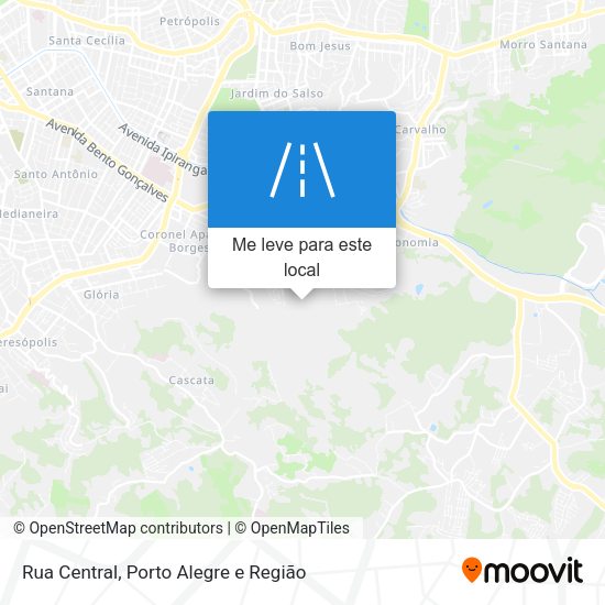Rua Central mapa