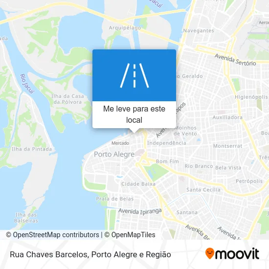 Rua Chaves Barcelos mapa