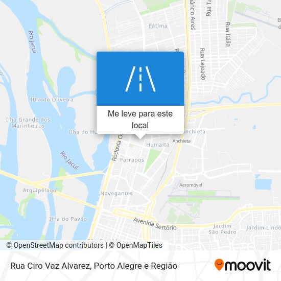 Rua Ciro Vaz Alvarez mapa