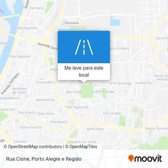 Rua Cisne mapa
