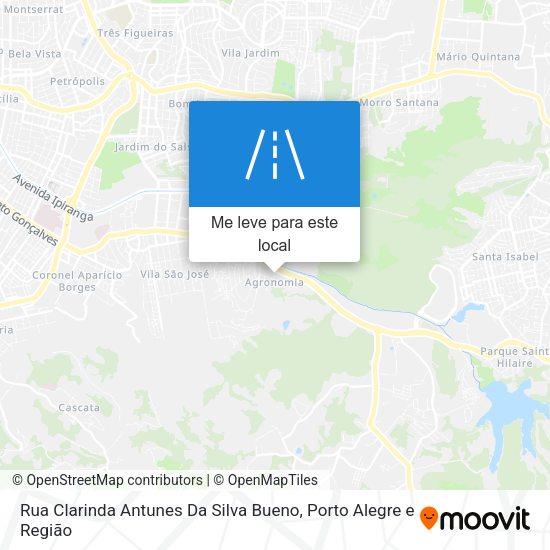 Rua Clarinda Antunes Da Silva Bueno mapa