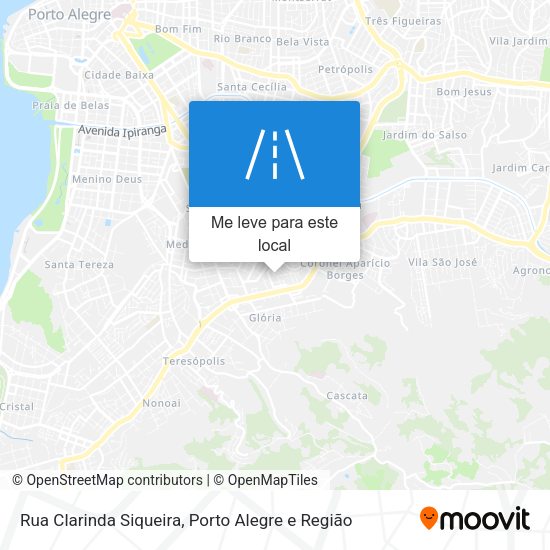 Rua Clarinda Siqueira mapa