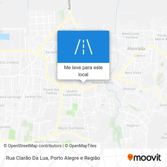 Rua Clarão Da Lua mapa