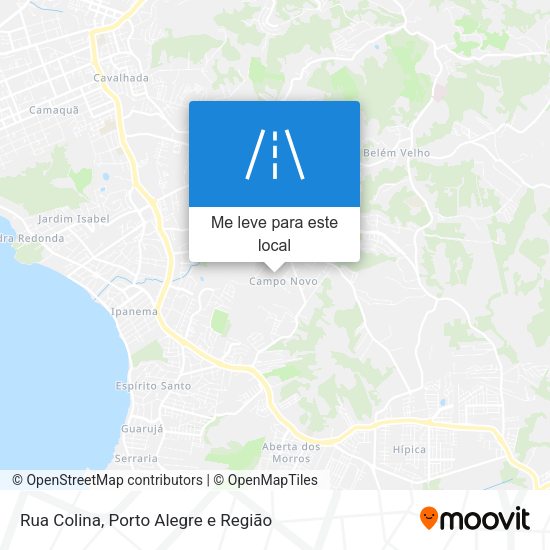 Rua Colina mapa