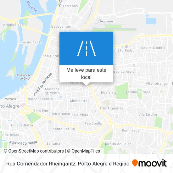 Rua Comendador Rheingantz mapa