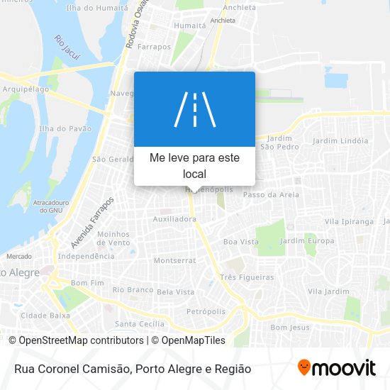 Rua Coronel Camisão mapa