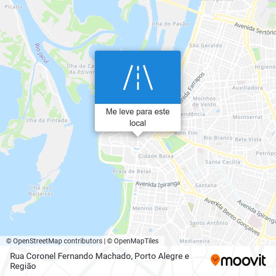 Rua Coronel Fernando Machado mapa