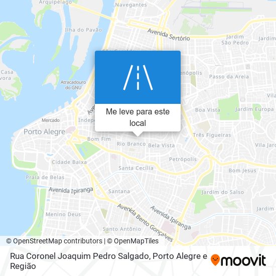 Rua Coronel Joaquim Pedro Salgado mapa