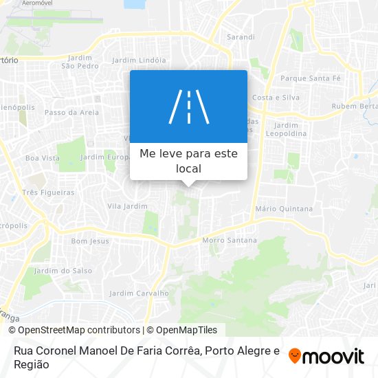 Rua Coronel Manoel De Faria Corrêa mapa