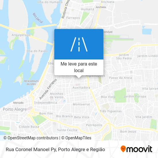 Rua Coronel Manoel Py mapa