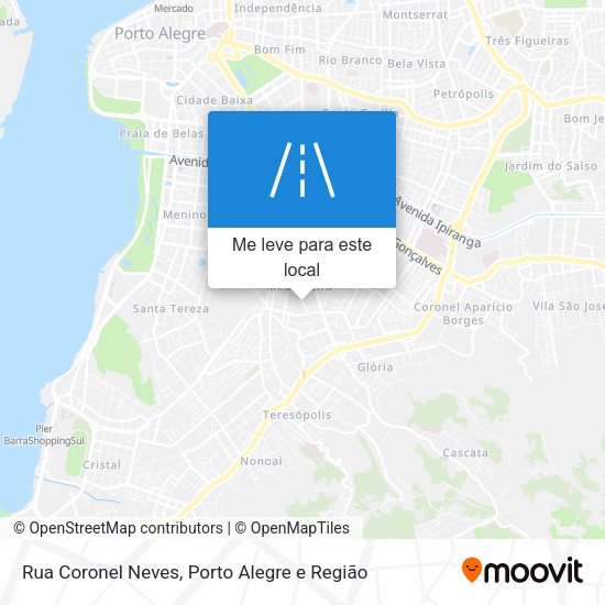 Rua Coronel Neves mapa