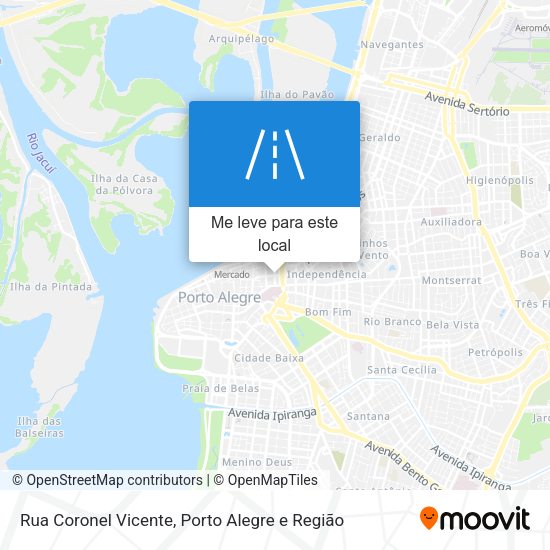 Rua Coronel Vicente mapa