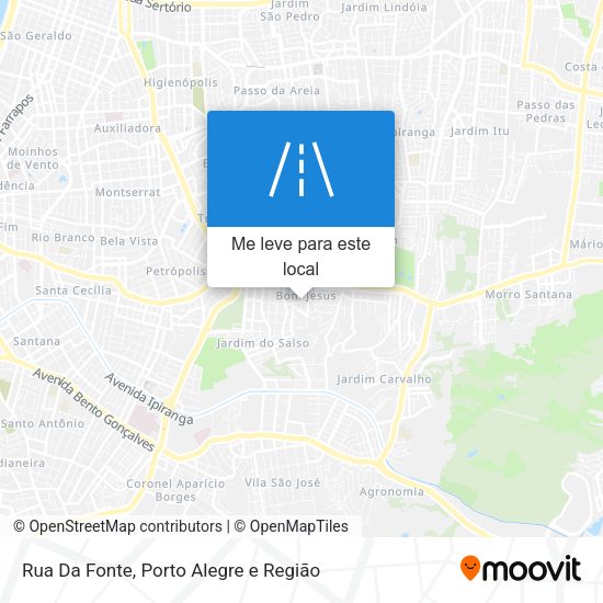 Rua Da Fonte mapa