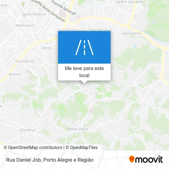 Rua Daniel Job mapa