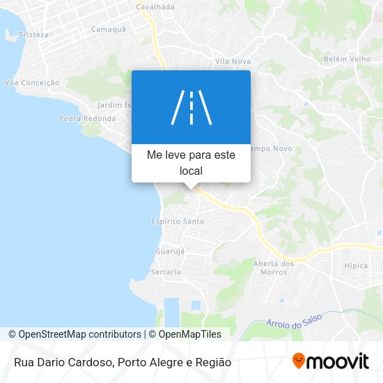 Rua Dario Cardoso mapa