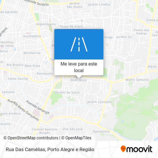 Rua Das Camélias mapa