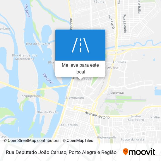 Rua Deputado João Caruso mapa