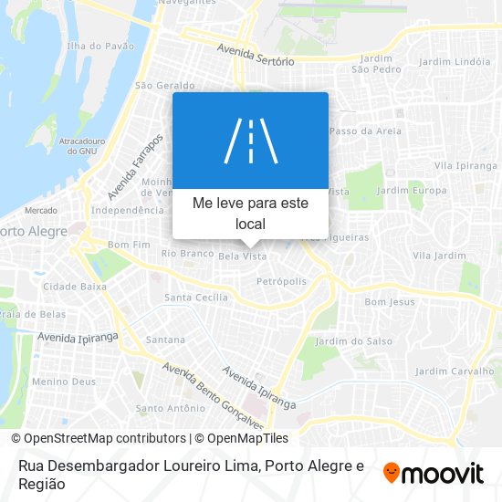 Rua Desembargador Loureiro Lima mapa