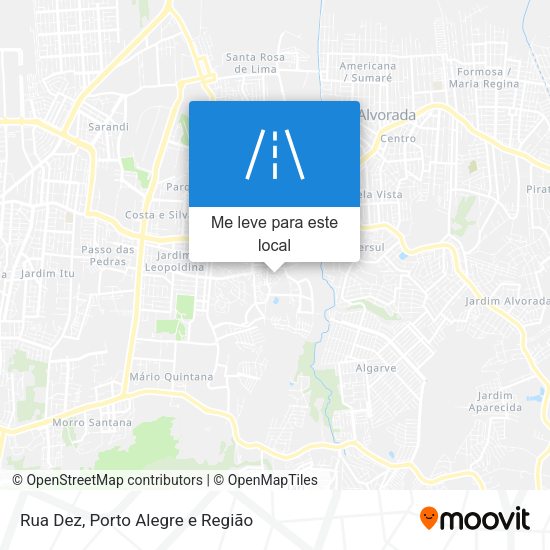 Rua Dez mapa