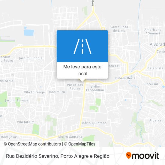 Rua Dezidério Severino mapa