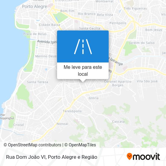 Rua Dom João VI mapa