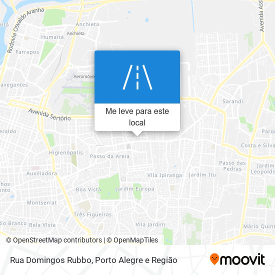 Rua Domingos Rubbo mapa