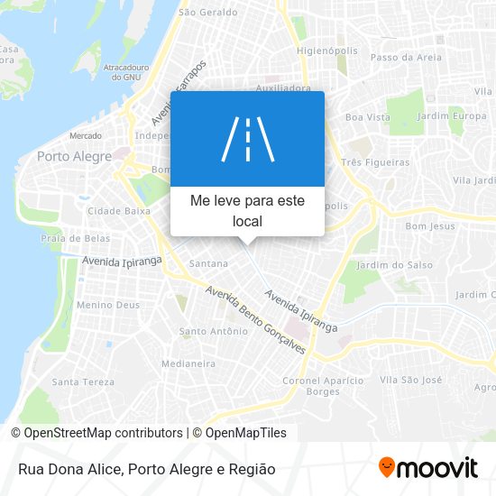 Rua Dona Alice mapa