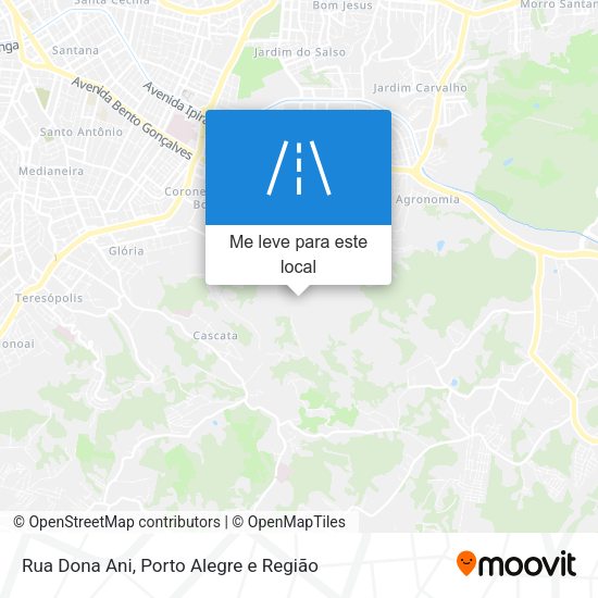 Rua Dona Ani mapa