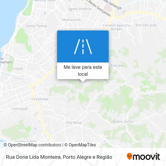 Rua Dona Lida Monteira mapa